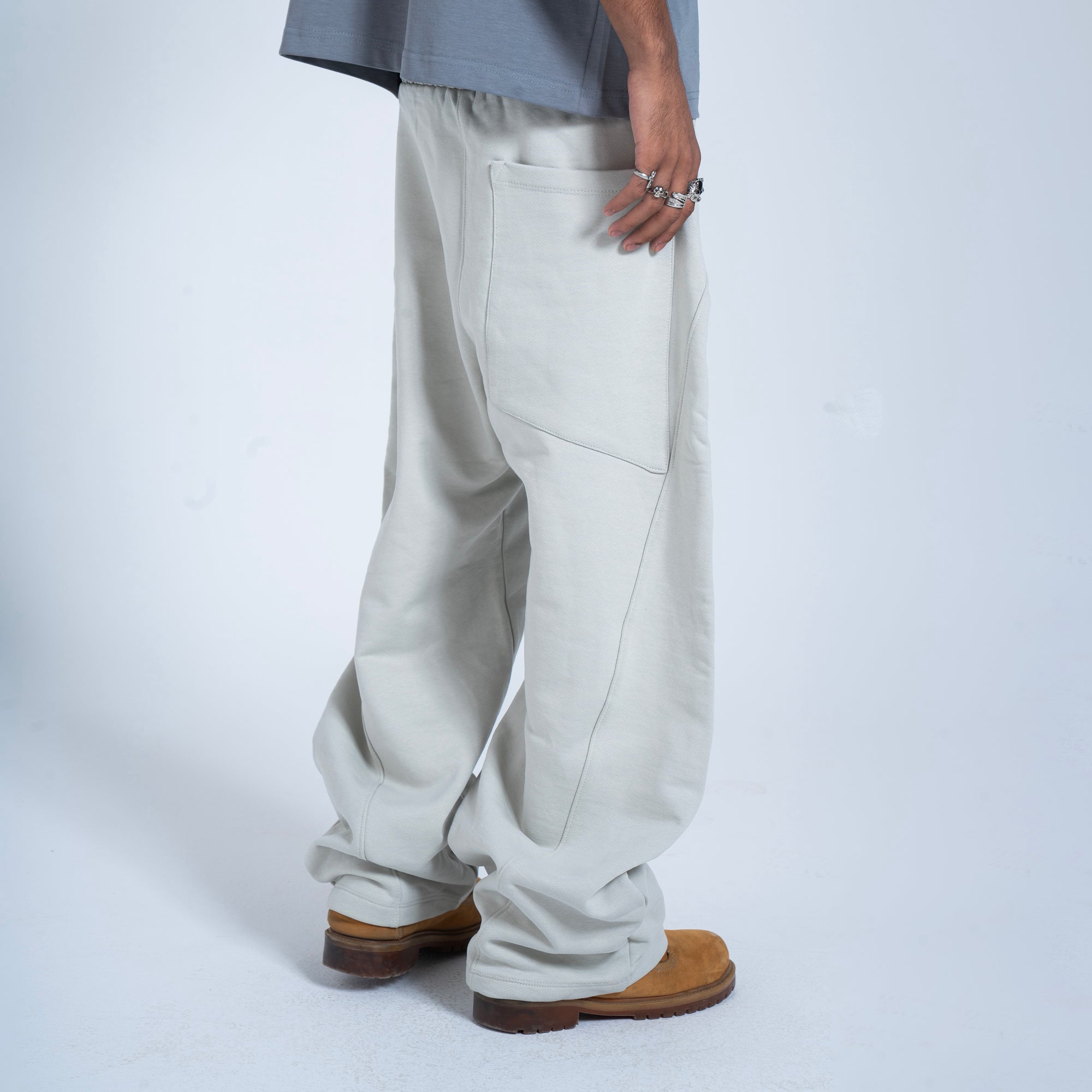 Wide-Leg Tactical Sweatpants